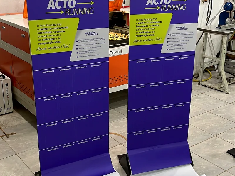 Materiais de ponto de venda produzidos pela QSign